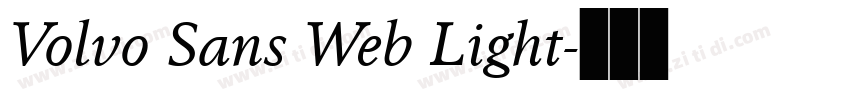 Volvo Sans Web Light字体转换